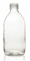 500 ml siroopfles, helder, type 3 geblazen glas