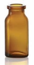 Afbeelding van 15 ml injectieflacon, amber, type 1 geblazen glas