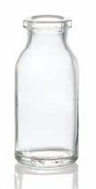 Afbeelding van 15 ml injectieflacon, helder, type 2 geblazen glas
