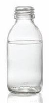 Afbeelding van 180 ml siroopfles, helder, type 3 geblazen glas