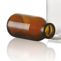 Afbeelding van 250 ml infuusflacon, amber, type 3 geblazen glas