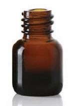 Afbeelding van 3,5 ml spray, amber, type 1 geblazen glas