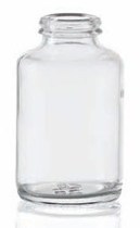 Afbeelding van 40 ml tabletpot, helder, type 3 geblazen glas