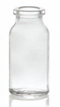 Afbeelding van 5 ml injectieflacon, helder, type 1 geblazen glas