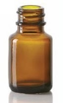 Afbeelding van 10/15 ml diagnosefles, amber, type 1 geblazen glas
