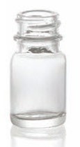 Afbeelding van 6/8 ml diagnosefles, helder, type 1 geblazen glas