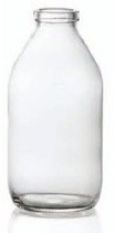 Afbeelding van 70 ml infuusflacon, helder, type 2 geblazen glas
