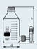 Afbeelding van 1000 ml, Aspirator fles met schroefdraad GL 45, Afbeelding 2