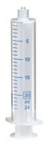 Afbeelding van 20 ml Luer-Lock plastic disposable syringe