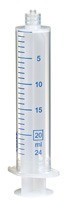 Afbeelding van 20 ml Luer-Lock plastic disposable syringe